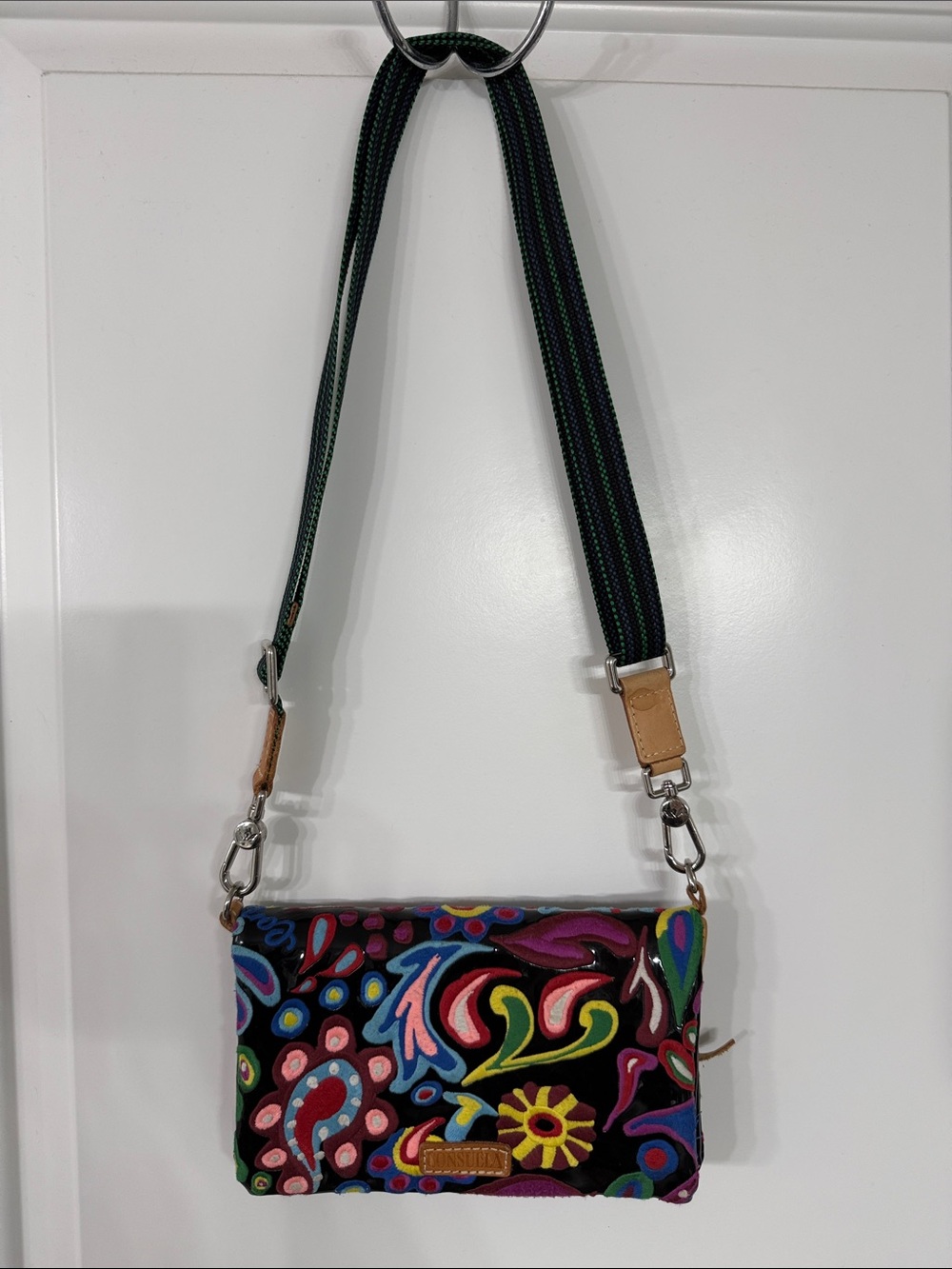 Consuela Mack Embroidered Crossbody Bag